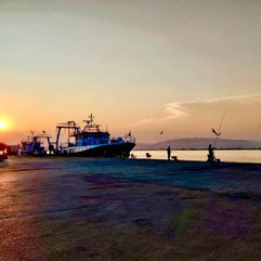 Zonsondergang Griekenland noord